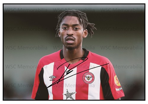 11087. Paris Maghoma Signed Pictures (A4 Prints) Brentford Bolton MK Dons etc.