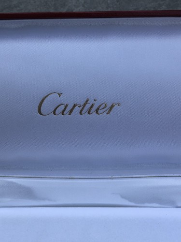SCATOLA PORTA OCCHIALI CARTIER SANTOS COT80023 CARTIER SUNGLASESS GLASSEX BOX - Foto 17 di 21