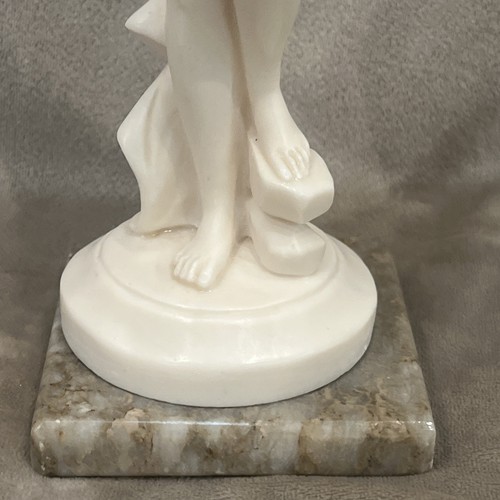 Vtg Prof. Bessi Stonelite Bathing Nude Venus Goddess Italy Figurine Marble Base - Picture 7 of 16