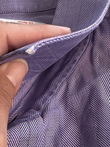Turnbull Asser Flieder Hemd Knopfleiste Herren - Bild 5 von 7