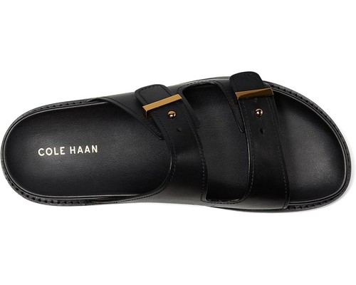 New In Box COLE HAAN Marisol Black Leather Footbed Sandals Shoes 11 $139.95 - Picture 2 of 7