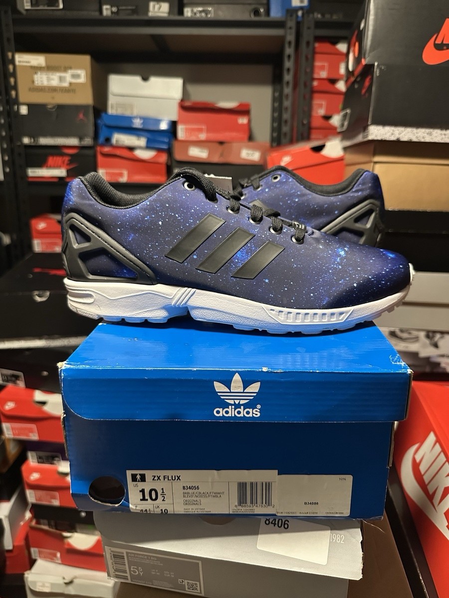 Size 10.5 Adidas Torsion ZX Flux Mens Galaxy Blue Black White