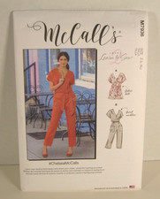 McCall's 7936 Learn To Sew Jumpsuit & Romper Misses L, XL (16-22) Pattern UC
