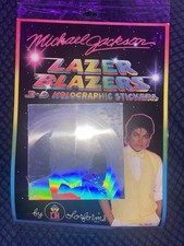1984 Michael Jackson Lazer Blazers 3D Holo Sticker NOS By Colorforms. NEW
