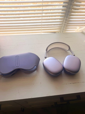Apple AirPods Max Silver Bluetooth Wireless ANC Headphones w/ Case