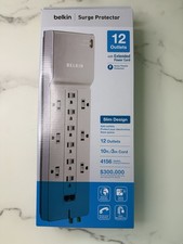 New Belkin Home/Office BE108230-12  Surge Protector In Box - 12 Outlets