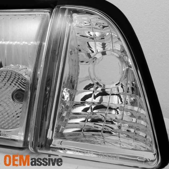 Faros Fit 87-93 Mustang con luces de esquina y estacionamiento 6 piezas 1987-1993 Foto 4 de 4