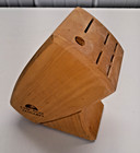Chicago Cutlery 7 Slot Blonde Oak Wood Knife Storage Block