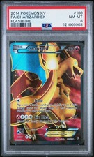 2014 POKEMON XY FLASHFIRE #100 FULL ART/CHARIZARD EX PSA 8