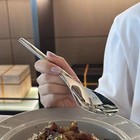 Stainless Steel Soup Spoon 21 Cm Dinner Table Spoon for Serving