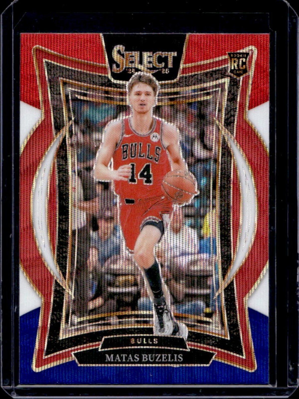 2024-25 Select Matas Buzelis Concourse RC Tri-Color Prizm #70 Bulls