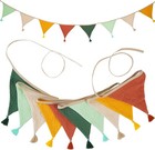Fabric Bunting Banner, 20 PCS Flag Banners Multicolor, Garden Bunting, 2.6 M