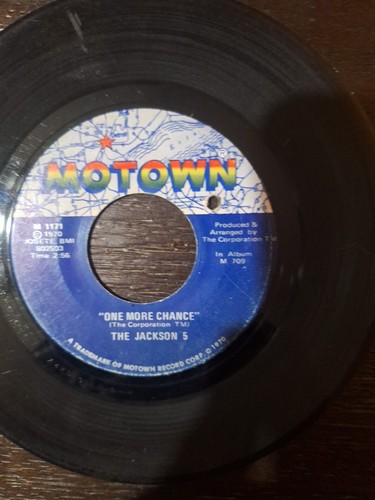 THE JACKSON 5-MOTOWN M 1171-ONE MORE CHANCE-ILL BE THERE-45RPM-1970-SOUL FUNK VG - Imagen 3 de 4