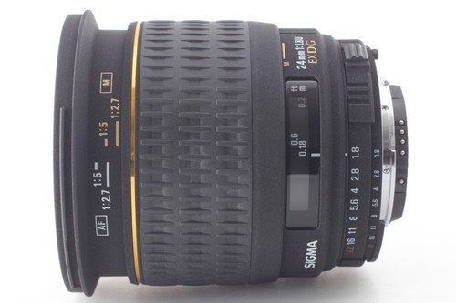【Aplicación COMO NUEVA / Capucha】Sigma 24mm f/1.8D EX DG Prime Lente AF... - Imagen 7 de 8