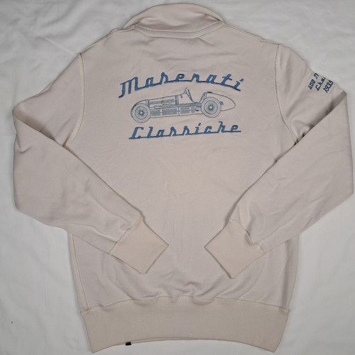 Maserati Classiche hellbraun 1/4 Viertelreißverschluss Pullover Sweater Herren Medium - Bild 6 von 8