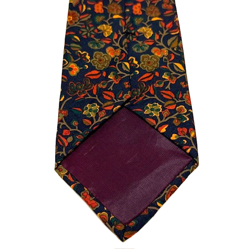 Corbata Brooks Brothers Vintage Etiqueta Negra Flores Florales AOP Elegancia Sharp Dapper - Imagen 12 de 23