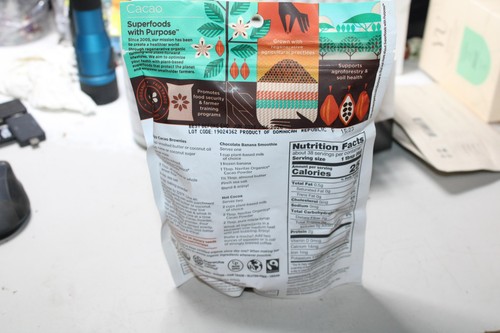 Navitas Organics Cacao Powder 8oz. Bag 15 Serving Organic Non-GMO Gluten-Free - Picture 3 of 4