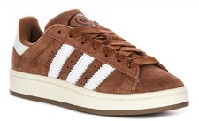 Adidas Campus Suede Lace Up Platform Womens Trainer In Brown White UK 3 - 8