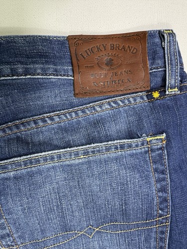 Pantalones de mezclilla rectos relajados Lucky Brand 181 para hombre 42x32 (42x33) nuevos con etiquetas modernos trabajo - Imagen 7 de 13