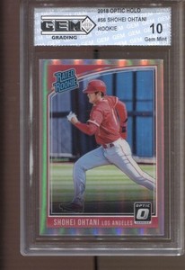 2018 Shohei Ohtani Optic Running Holo #56 Gem Mint 10 RC Rookie LA Dodgers