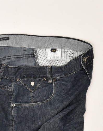NAVIGARE Womens Slim Jeans IT 52 XL W38 L33 Navy Blue Cotton AK52 - 第 3/4 張圖片