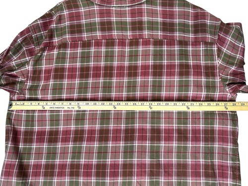 Lauren Ralph Lauren Women's 3X Plaid Button-Up Flannel Shirt Burgundy NEW Fall - Picture 7 of 7