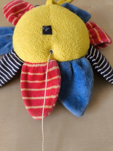 Spieluhr Sterntaler Vintage Sonne blau gelb rot gestreift Melodie Rarität - Bild 5 von 12