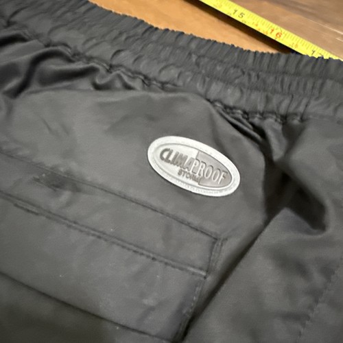 Adidas Mens XL Pants Golf ClimaProof Storm Black Rain Water Proof Zip - Picture 8 of 9