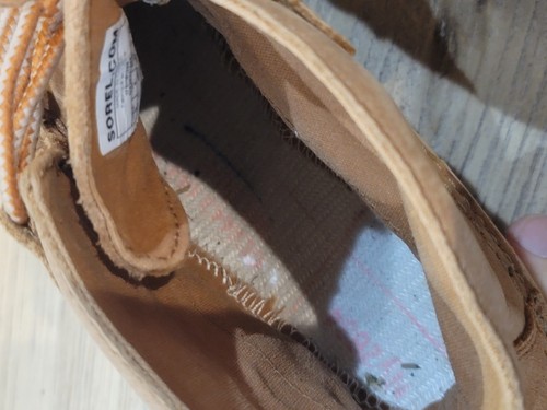 Sorel Out N About Rain Boots Women's 5 Tan Black Nubuck Waterproof Duck READ!!! - Picture 7 of 9