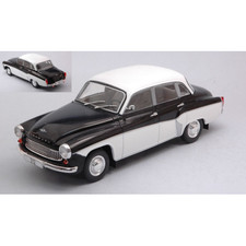 WARTBURG 312 1971 BLACK/WHITE 1:24 Whitebox Auto Stradali Neues Modell