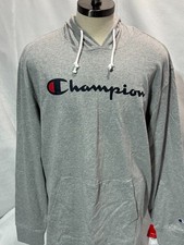 Champion Men’s Pullover 2XL Jersey Hoodie Oxford Mid-Weight Heather Gray