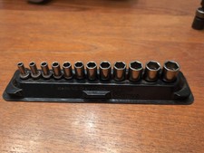 Snap-on 112YTMMSY 5-15mm 12-Piece 1/4" Drive 6-Point Semi-Deep FDX Socket Set