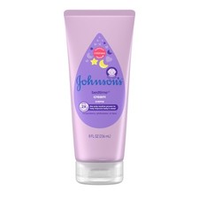 Johnson's Baby Bedtime Moisturizing Cream 8oz Hypoallergenic Skin Relief