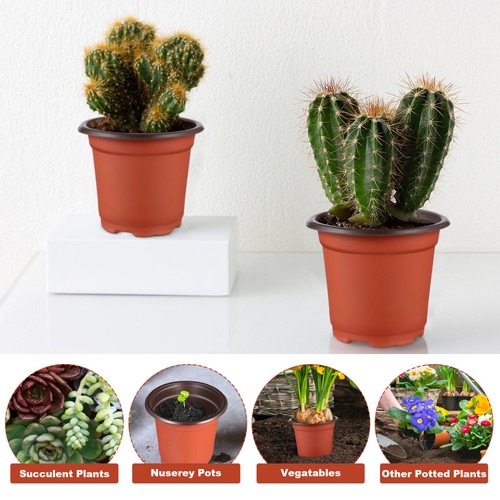 10 Stück Topf Haus Blumen Gartenarbeit Töpfe klein Kunststoff Mini Pflanzgefäß - Bild 5 von 12