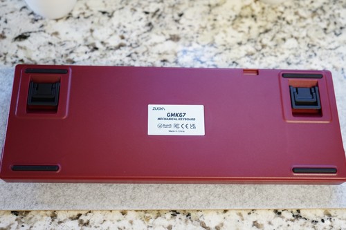 Custom Red Thocky | Hotswap Mechanical Keyboard 65% | Akko Creamy Blue V3 - Picture 5 of 7
