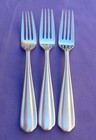 RARE YAMAZAKI ELSBECKER 'AURORA' 18/8 STAINLESS FLATWARE SATIN 3 DINNER FORKS