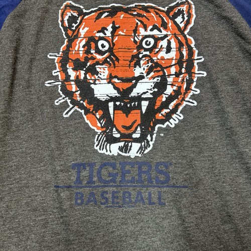 Detroit Tigers Cooperstown Collection 3/4 Sleeve T-Shirt Men’s Large - Picture 2 of 5