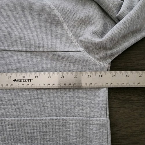 Buckle BKE 2XL Herren Pullover Waffel Hoodie Heavyweight Beutel grau Viskose/Polyester - Bild 10 von 12
