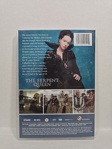 The Serpent Queen Seasons One & Two DVD STARZ Widescreen Reg 1 NR Subtitles Lot - Foto 4 di 10