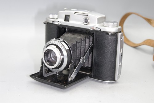 Ensign Selfix 12-20 klappbare Messsucherkamera – Ross Xpres Objektiv 75 mm f/3,5 - Bild 4 von 7