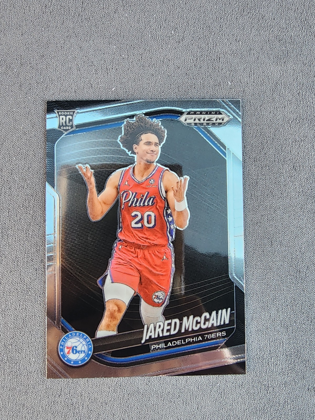 2024-25 Panini Prizm Black Basketball Jared McCain Rookie #80 