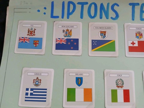 Liptons Original Tea Flags Of The World Set Of 50 Cards+ 1 Showing Reverse Side. - Picture 2 of 10