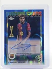 LAMINE YAMAL 2024 TOPPS CHROME UEFA BLUE LAVA FUTURE STARS AUTO /150 Q6438