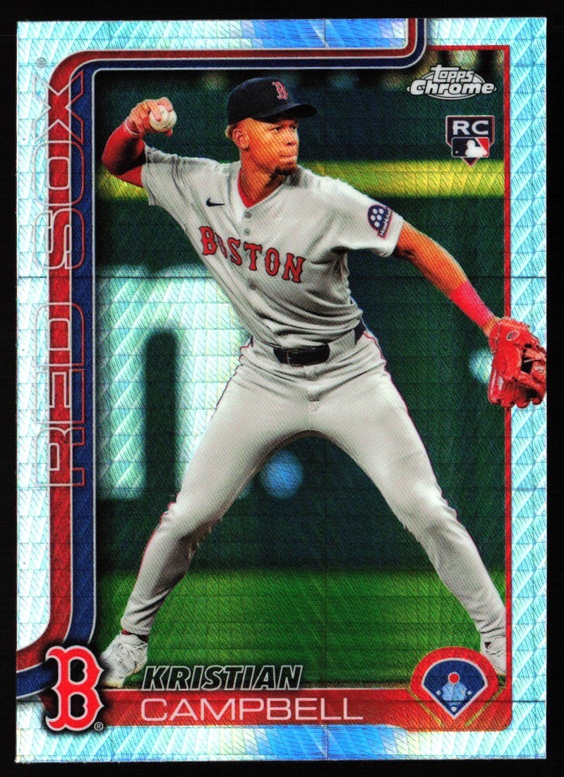 2025 Topps Chrome Prism Refractor Kristian Campbell Rookie #171 JW1