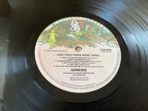 Genesis and then there were three Lp  Ex - Bild 2 von 10