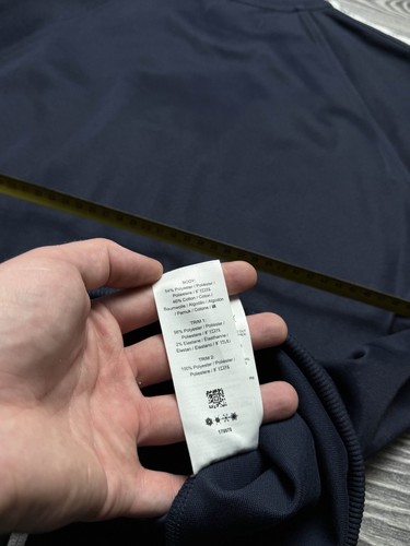 Fred Perry Dark Blue & White Full Zip Track Jacket Size L - Picture 13 of 13