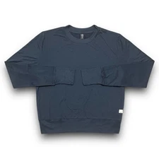 VUORI WOMEN’S DAYDREAM CREW LONG SLEEVE SHIRT VW133 BLUE SIZE SMALL