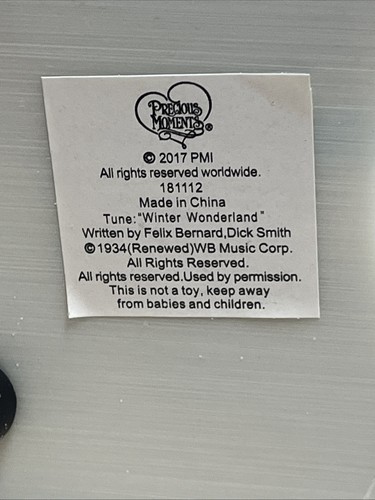 Precious Moments 181112 Penguins Winter Fun Table Top Music Box - Picture 15 of 19