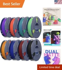 Dual Color PLA 3D Printer Filament Bundle, 1.75 mm Color Changing PLA Bundle,...