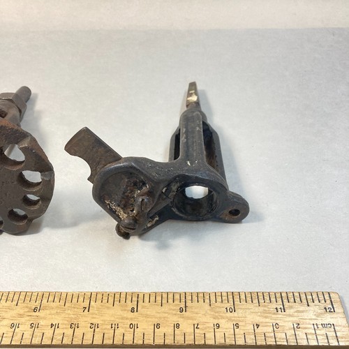 Antiguo cortador de espiga redondo medidor de pasador 2 piezas carpintería - Imagen 6 de 8
